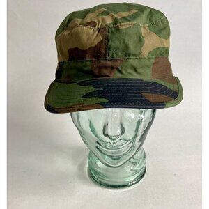 US Army Cap Camouflage Pattern Class 1 Hat 7-1/4 Woodland Winter Cold Weather